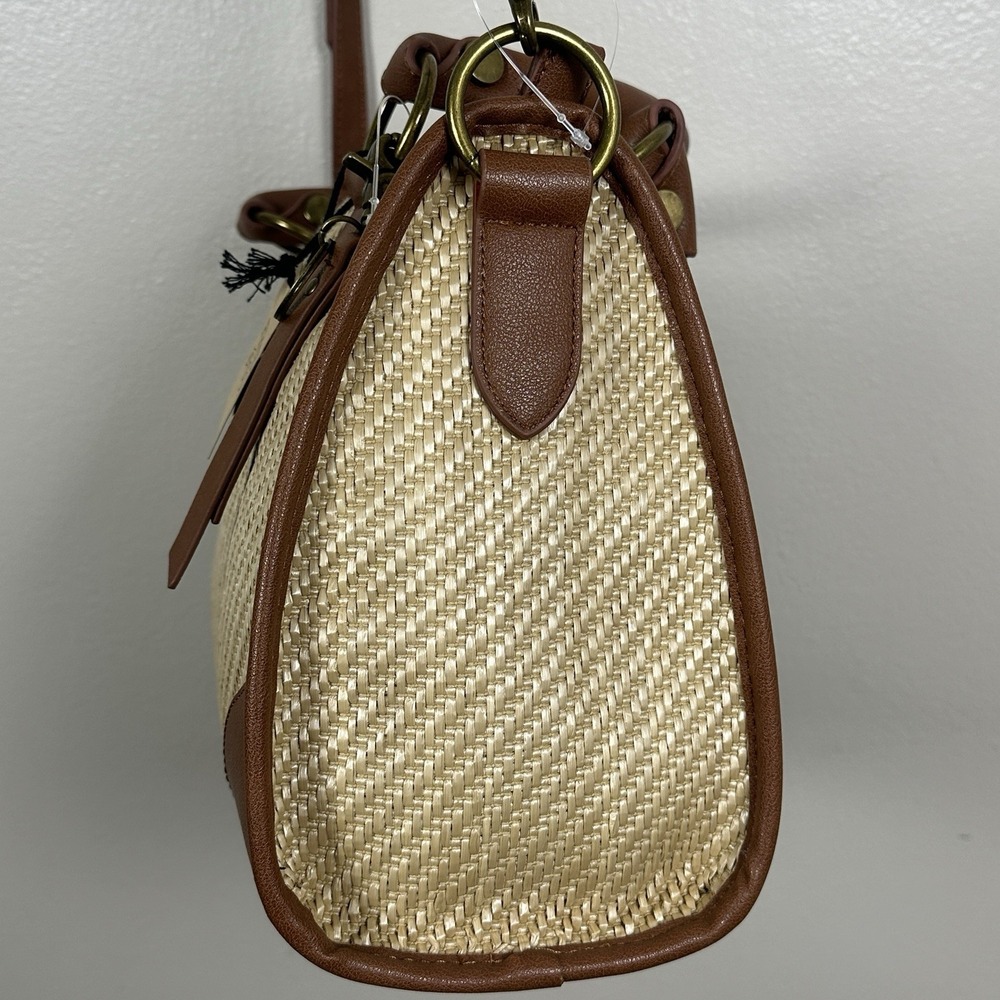 Frye and Co. Basket Cognac Satchel Tote Bag Purse Handle And Strap With Tags - Picture 11 of 11